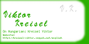 viktor kreisel business card